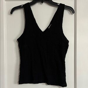 a new day Black Textured Tank Top